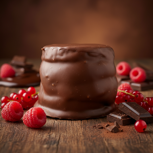 ALFAJOR DARK CHOCOLATE AND BERRIES