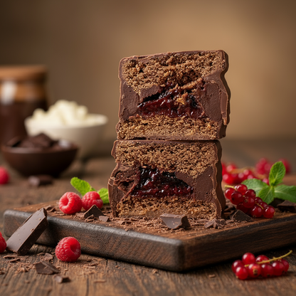 ALFAJOR DARK CHOCOLATE AND BERRIES